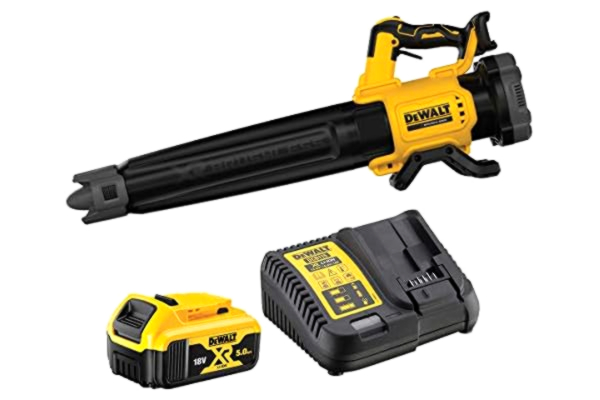 Dewalt DEWALT axial sin escobillas XR 18V con 1 bateria Li-Ion 5Ah, Multicolor, Buse concent. flux d'air - Avec bateria