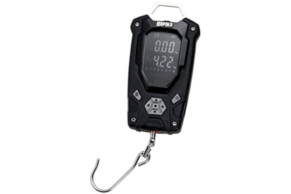 Rapala  Unisex vuxen Rapala 25 kg RCD digital skala fisketillbehör fiskvåg maximal vikt på 25 kg lättläst LCD-display peson, svart, unik