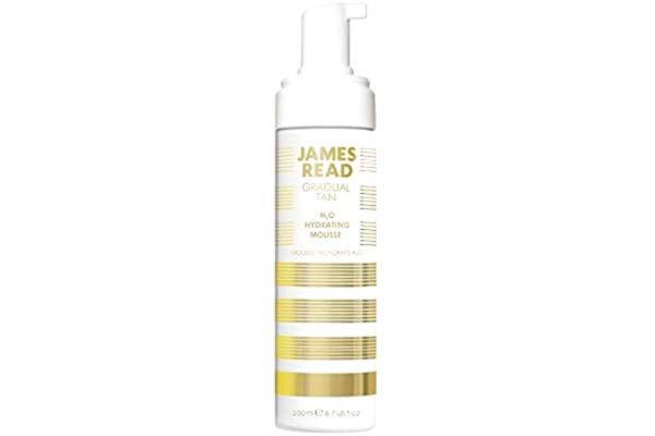 James Read  H2O Hydrating Mousse Gradual Tan för ansikte och kropp, lätt till medelton, 200 ml