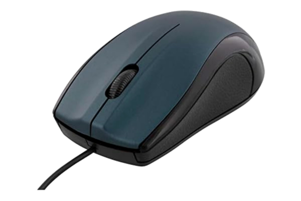 Deltaco DELTACO Wired Optical Mouse USB 2.0 - Mus - Optisk - Blå