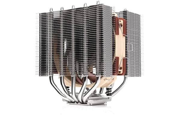 Noctua  NH-D12L, CPU-kylare med dubbla torn och låg höjd (120 mm, Brun)
