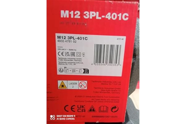 Milwaukee  3PLKIT-401P 4933478102 Lasernivå, Svart,