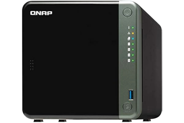 QNAP  TS-453D-4G 4 Bay Desktop NAS Enclosure - With 2.5 GB E Connectivity, 4 GB RAM, Intel Celeron Quad-Core, 2.0 GHz Processor - for Professionals, Supporting PCIe Expansion