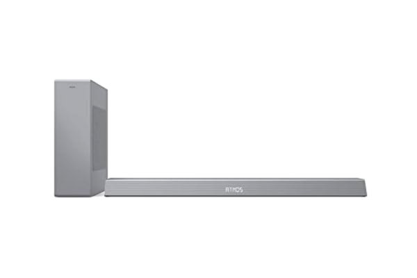 Philips  B8505/10 Soundbar with Subwoofer Wireless (2.1 Channels, Bluetooth, 240 W, Cinematic Dolby Atmos, HDMI eARC, DTS Play-Fi Compatible, Connects with Voice Assistants), Silver