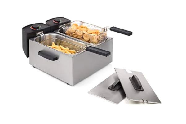 Princess  Rasvakeitin kahdella säiliöllä 2x3 L Ruostumaton