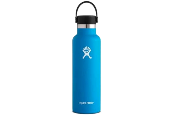 Hydro Flask HYDRO FLASK - Drickflaska 621 ml (21 oz) - Vakuumisolerad stålflaska i pulverlackerat rostfritt stål med läckagesäker Flex Cap - BPA-fri - Bredmun - Pacific