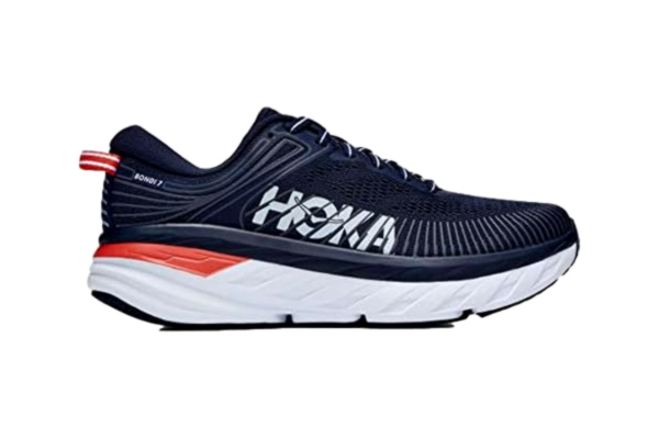 Hoka One One HOKA Women's Bondi 7, Running Shoes, Blue (BlackIris/BalladBlue BIBBL), 5 UK