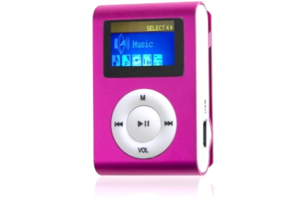 Difrnce  Odtwarzacz MP855 4 GB MP3 z klipsem i wyświetlaczem 1,1" - różowy