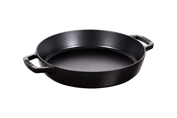 Staub  Bratpfanne mit zwei Griffen, Induktionsgeeignet, Gusseisen, Schwarz, 34 cm, 41.2 x 35.20 x 6 cm, 1 Einheiten