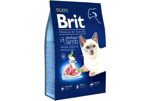Brit  Premium av naturlig sterilös torr katt mat lamb 8 kg