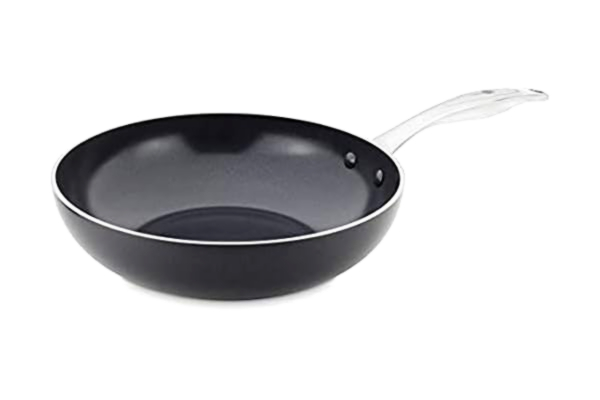 GreenPan  Brussels Wok Antiadhésif 28cm/3.6 Litres sans PFAS, Noir