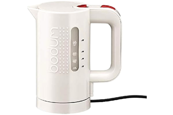 Bodum  Bistro Elektrisk vattenkokare (automatisk avstängning, 700 watt, 0,5 liters) krämfärgad
