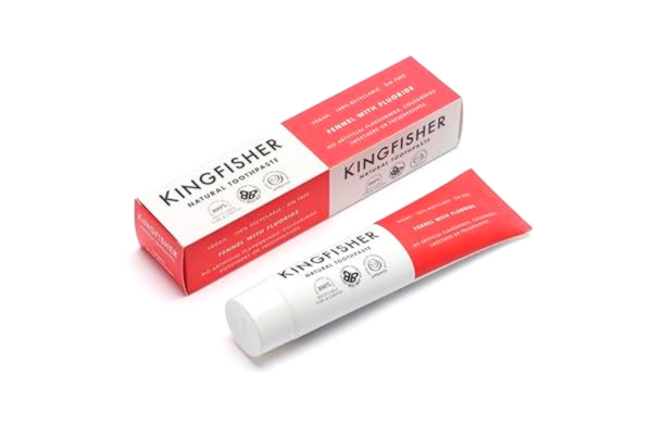 Kingfisher  naturlig fänkål och 100 ml fluor tandkräm