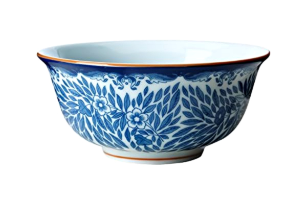 Rörstrand  Skål från Ostindia Floris-kollektionen, tillverkad av porslin, i färg: vit/blå, diskmaskinssäker, kapacitet: 50 cl, höjd: 60 mm, 1012346