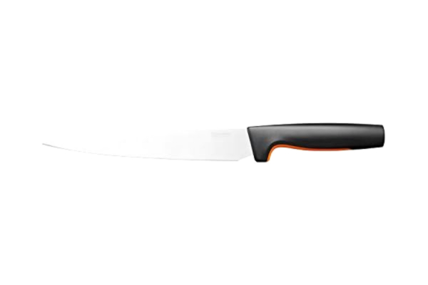 Fiskars  Couteau à Viande, Functional Form, Longueur Totale : 34 cm, Acier Inoxydable Japonais/Plastique, 1057539