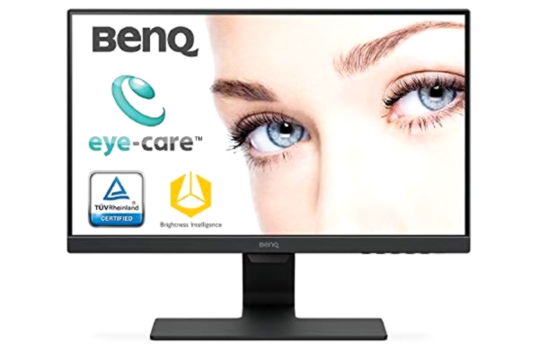 Benq BenQ GW2280 22 Inch 1080p Eye Care LCD Monitor, Anti-Glare, Dual HDMI, B.I. Sensor for Home Office - Black
