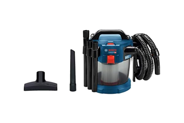 Bosch  Professional 18V System batteridriven dammsugare GAS 18V-10 L (utan batteri och laddare, med platt veckfilter, golvmunstycke, fogmunstycke, 1,6 m slang, volymflöde upp till 24 l/sek (turbin)