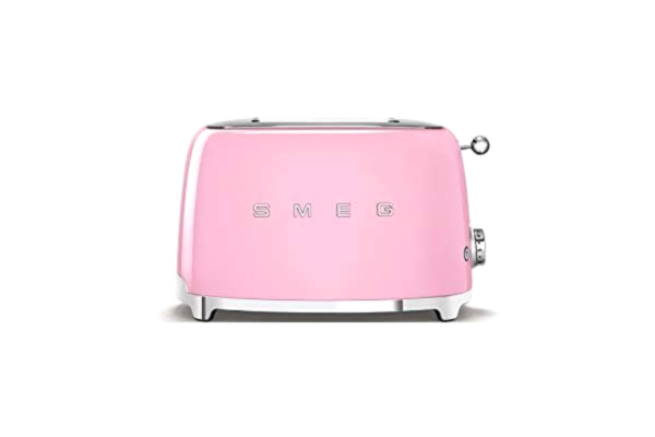 SMEG Smeg TSF01PKEU brödrost 2 skivor, cadillacrosa, rosa