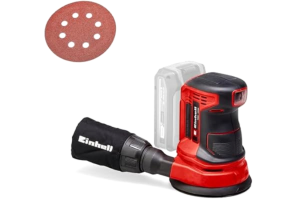 Einhell  Sladdlös roterande slip TE-RS 18 Li-Solo Power X-Change (Li-Ion, 18 V, slipskiva Ø 125 mm, mjukt grepp, inkl. 1 x sandpapper, utan batteri och laddare)