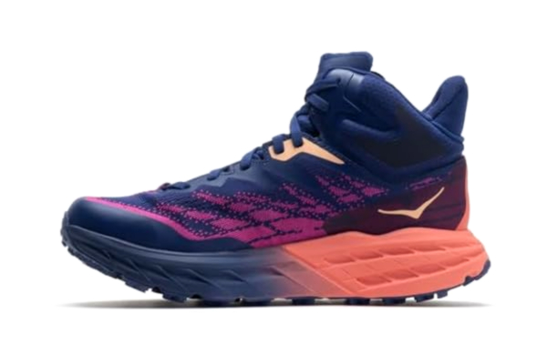 Hoka One One W Speedgoat 5 Mid Gtx, Bellwether Blue / Camellia, 39 1/3