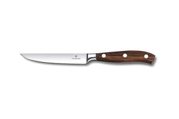 Victorinox  Grand Maître Couteau à Steak forgée, Acier Inoxydable, Brun, 30 x 5 x 5 cm