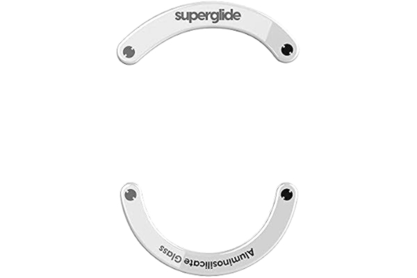 Logitech Superglide – najszybsze i najgładsze nóżki myszki / łyżwy wykonane z bardzo mocnego nieskazitelnego szkła, super szybka gładka i trwała podeszwa do Logitech G703 / G603 / G403 (białe)