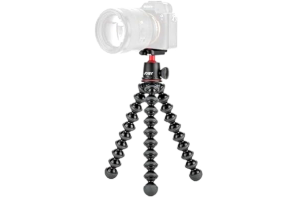 Joby JOBY GorillaPod 3K-kit, kompakt stativ 3K stativ och kulhuvud 3K för kompaktkameror, stativkit, resestativ för kameror, håller enheter upp till 6,6 kg, JB91507, tillverkad i Italien, svart/koksgrå