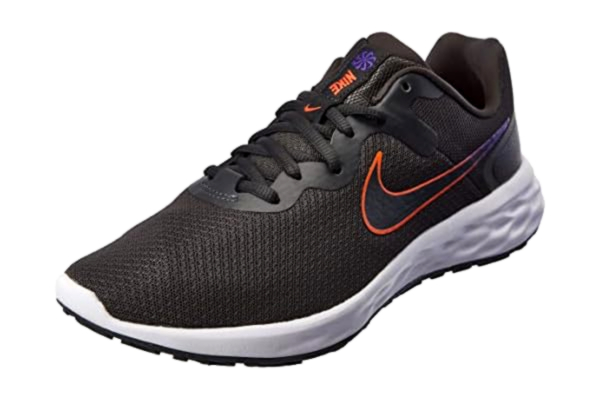 Nike  Revolution 6, Chaussures de Gymnastique Homme, Anthracite/Rush Orange-White, 42 EU