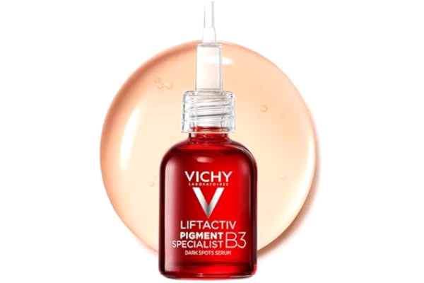 Vichy VICHY Antipigmentfläckar serum, med hyperpigmentering, mjukar pigmentfläckar, enhetar hudton, med niacinamid och glykolsyra, utan dofter och alkohol, liftactiv B3, 30 ml