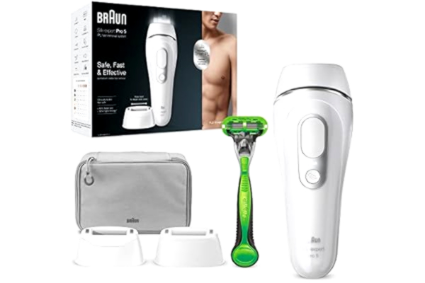 Braun  Silk-expert Pro 5 IPL PL5115 IPL Haarentferner power supply, integriert white, silver