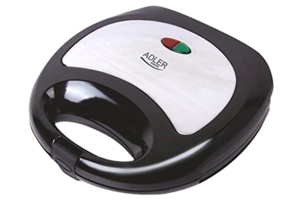 Adler Sandwichmaskine Adler Sandwichmaskine AD 3015 750 W, Antal plader 1, Antal wienerbrød 2, Sort