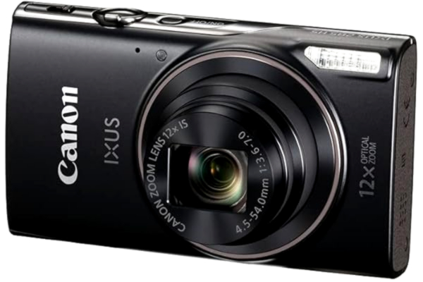 Canon  IXUS 285 HS - Digitalkamera - kompakt - 20.2 MP - 1080p / 30 fps - 12x optisk zoom - Wi-Fi, NFC - sort