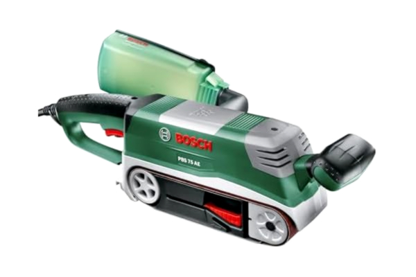 Bosch  Bandslip PBS 75 AE Set 750 W, bandhastighet 200-350 m/min, höjd 165 x 76 mm, i väska