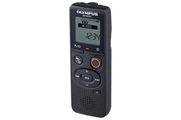 Olympus OM SYSTEM VN-541 PC, högkvalitativ digital röstinspelare med omnidirektionell mikrofon