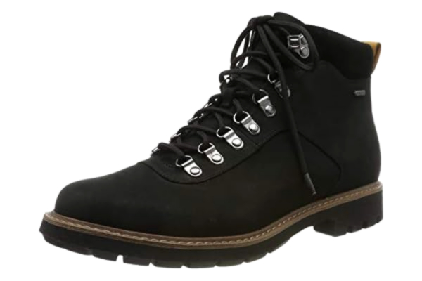 Clarks  BatcombeAlpGTX Biker Boots voor heren, Zwart zwart zwart zwart nubuck zwart nubuck, 41 EU