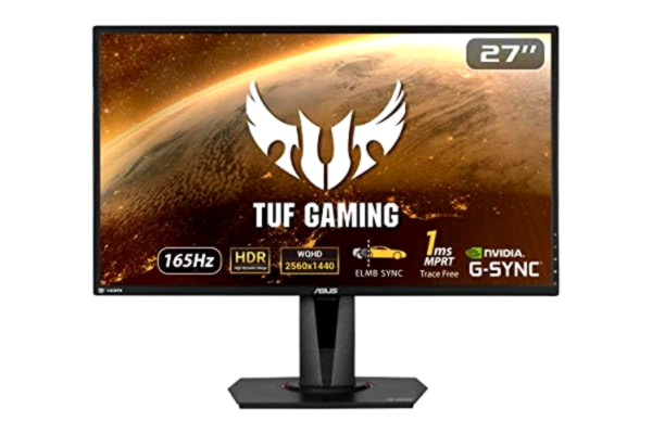 Asus 27" ASUS TUF VG27AQZ - 2560x1440 (QHD) - 165Hz - IPS - HDR10 - 1 ms - Skjerm