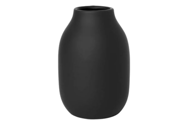 Blomus blomus -COLORA- Vas av stengods, torv, tillverkad i högkvalitativt handarbete, elegant och dekorativ bordsvas, ytvänligt hemtillbehör (H/B/D: 15 x 10,5 x 10,5 cm, torv, 65902)