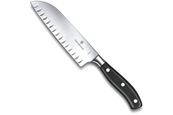 Victorinox  Oliivihiottu Grand Mâitre -santoku-veitsi, musta, 17 cm.