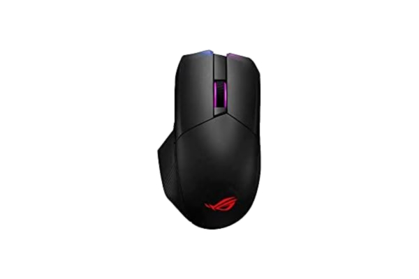 Asus ROG Chakram Core gaming mouse featuring programmable joystick, advanced 16000 dpi sensor, push-fit switch sockets design, adjustable weight, stealth, instant screenshot and Aura Sync lighting