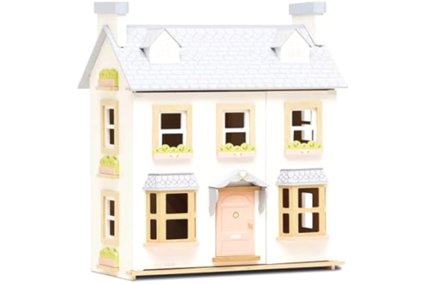 Le Toy Van  - Mayberry Manor Doll House Large Wooden Doll House, Girls & Boys 3 Storey Wooden Dolls House Play Set - Suitable For Ages 3+