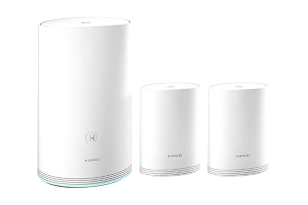Huawei HUAWEI Wi-Fi Q2 Pro (1 Base + 2 Satellites) Système Hybride Wi-Fi Maillé 5GHz et CPL Un Seul Réseau pour Tout Votre Foyer Plug & Play Faible Latence Gigabit Powerline Ports GE Optimisation Wi-Fi 5GHz