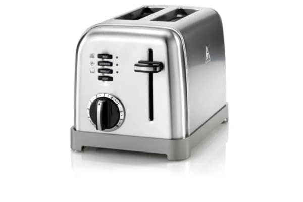 Cuisinart Leivänpaahdin 2 viipaleelle, teräksenharmaa, CPT160