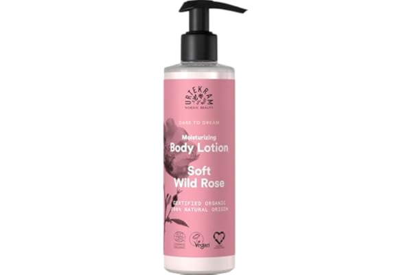 Urtekram  Bio-Body Lotion – Soft Wild Rose fuktgivande kroppslotion av biologiska och naturliga ingredienser (245 ml, 1-pack)