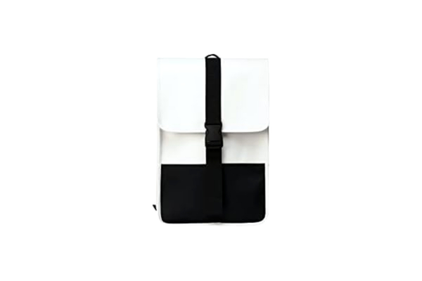 Rains  Unisex klamra mini plecak 42 cm biały, Złamana biel, Jeden rozmiar