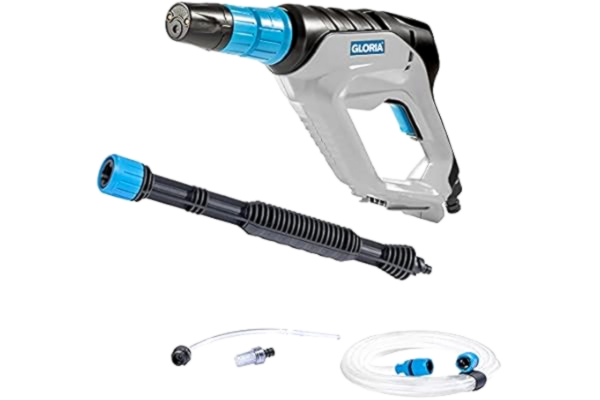Gloria GLORIA MultiJet 18V - Multifunctional Battery Pressure Cleaner | Can be Used as Cleaner, Foam Gun, Plant Protection Sprayer, Surface Brush | 4-in-1 Nozzle, 40 cm Lance, 5 m Hose | 18V Bosch Battery Required