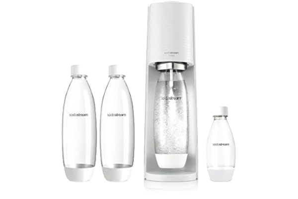 SodaStream  Terra Bianco Value Pack, Metal, Plast, Polyethylenterephthalatfolie (PET), Hvid, Plast, 1 L, 1 stk, 133 mm