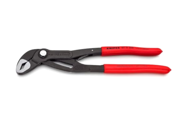 Knipex  Cobra...matic Polygriptång grå, försedd med korrosionsskydd, med plastöverdrag som ger säkert grepp 250 mm 87 11 250