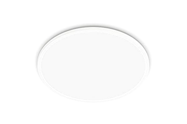 Philips  Superslim Rund Taklampa - Vit, 22W, 2700 Kelvin, 20 000 timmar, Steg Dimring, Ljuskälla ingår