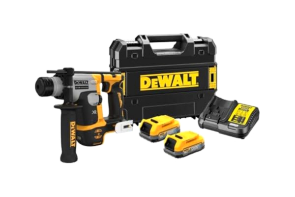 Dewalt XR 18V SDS plus® 1,4J borstlös elektronisk hammare med 2 POWERSTACK-batterier och TSTAK-portfölj