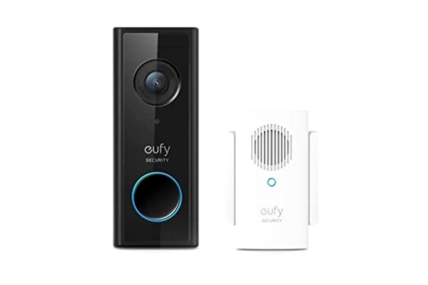 Eufy eufy 1080p HD Battery Video Doorbell with Chime - Black